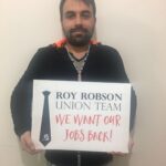"Профсоюзная команда Roy Robson: Верните наши рабочие места!"