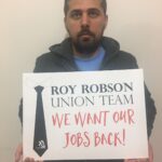"Профсоюзная команда Roy Robson: Верните наши рабочие места!"