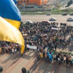 Протест в городе Вараше