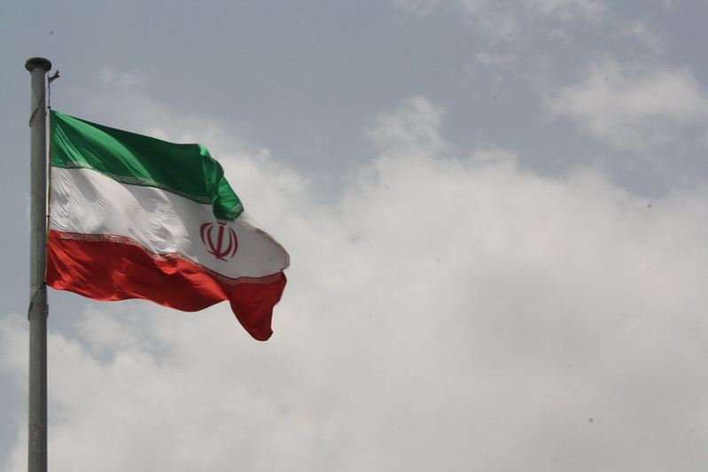Iran flag, Flickr