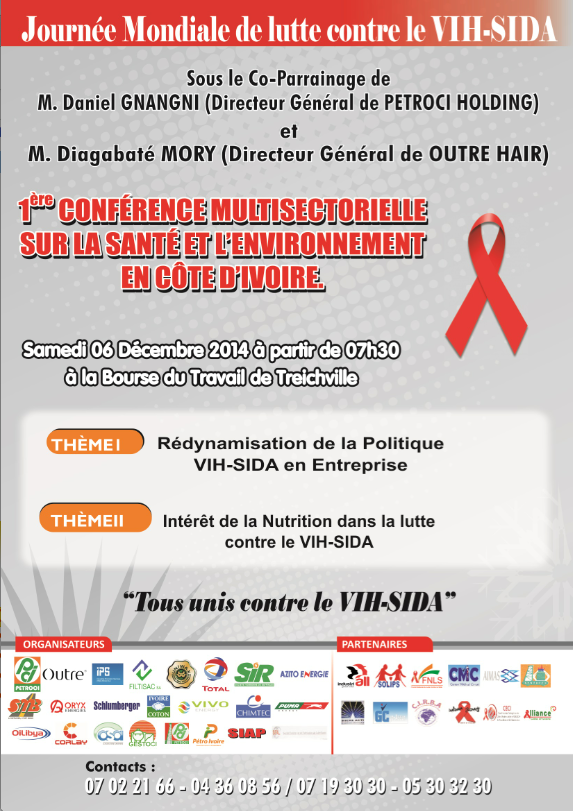 Affiche de la Conférence sur le VIH et le SIDA