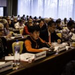 KMWU President Jun Kyuseok speaks at the IndustriALL ExCo meeting on 5 december 2013