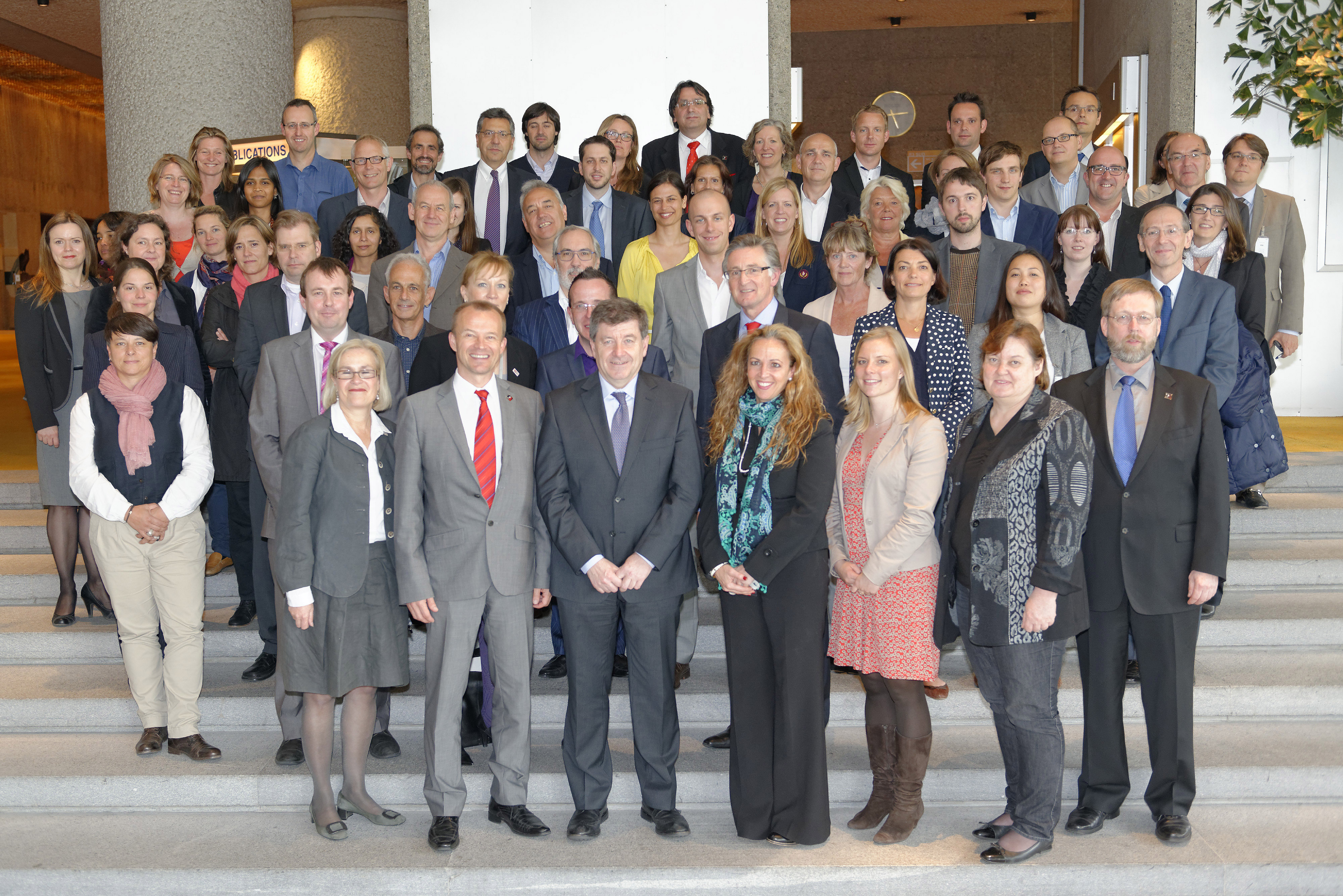 Bangladesh Accord signatories with ILO Director-General Guy Ryder