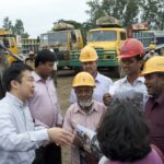La delegación de IndustriALL explica cómo es la campaña mundial a los trabajadores de desguace de buques en el astillero de Chittagong