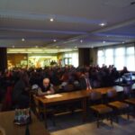In the course of the global action day  in Lägerdorf the works council invited the complete workforce to an assembly. There the colleagues had the chance to get information about the merger and to discuss the situation. More than 150 colleaugues followed the invitation. 