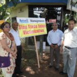 Manifestation des travailleurs chez Ansell