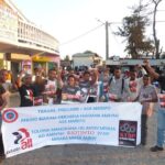 Членские профсоюзы на Мадагаскаре протестуют против нестандартной занятости в Rio Tinto. 